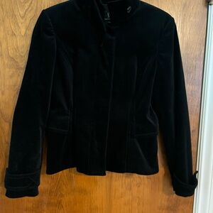 INC International Concepts Black Velvet Blazer